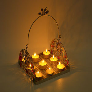 عيد ميلاد سعيد يانجوم السماء Candle-lights-tray