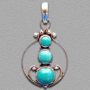 Tháng sinh của bạn tương ưng với loại đá may mắn nào??? Turquoise-pendant