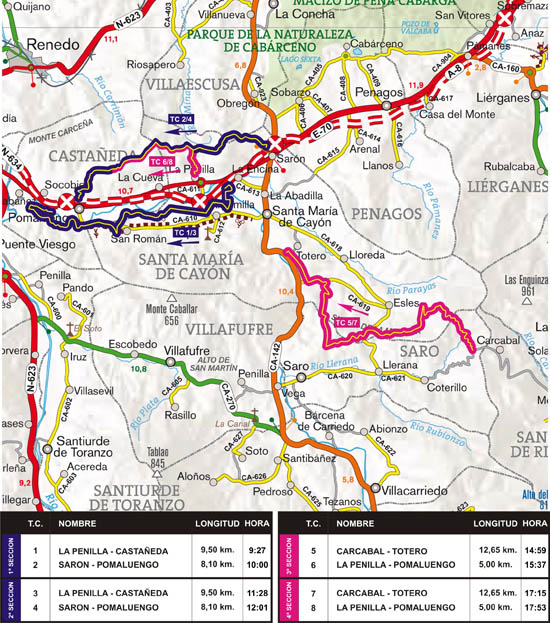 V Rally Saron [23 y 24 de Julio] (Rally Cristian Lopez Herrero) Mapa-general