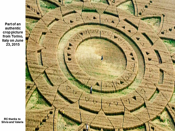 Crop Circle ~  Summery of Aeroporto Torino Aeritalia, Turin, Piedmont, Italy. Reported 23rd June Torino-appendix1b