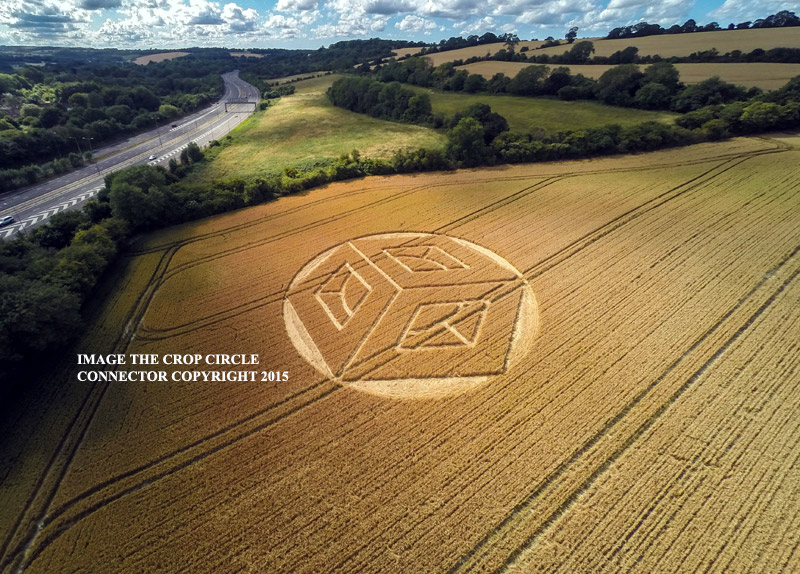 Crop Circle At Ockley Hill, nr Merstham, Surrey.UK. Reported 19th July 2015. G0029796bbb