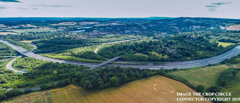 Crop Circle At Ockley Hill, nr Merstham, Surrey.UK. Reported 19th July 2015. G0029858bbb