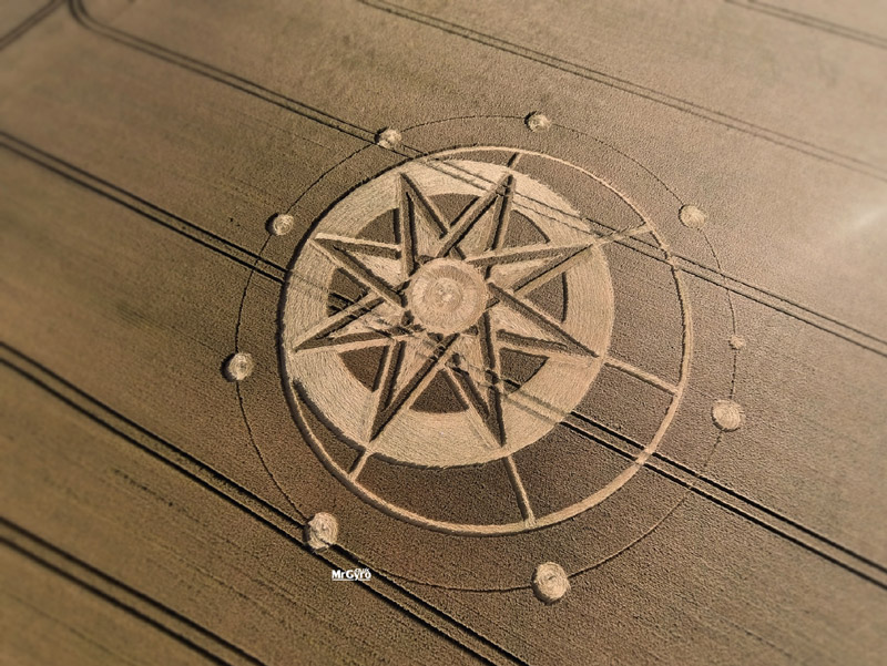 Crop Circle at Hoo Mill, nr Haselor, Warwickshire. Reported 19th July. 006