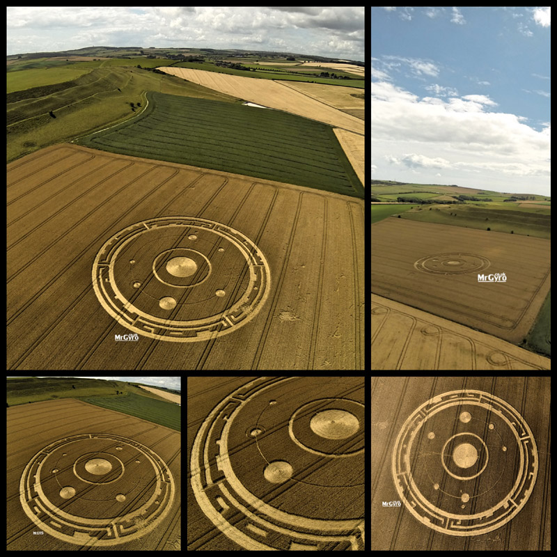 Crop Circles ~ The Belt, Nr Fairford, Gloucestershire and MORE 01_Fotor_Collage