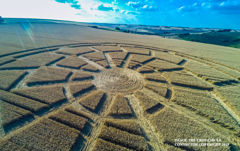 Crop Circles ~ Ox Drove, nr Bowerchalke, Wiltshire, United Kingdom. Reported 8th August. G0010757bbb