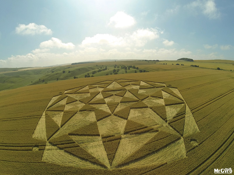 Crop Circles 2016 ~ Ranscomb Bottom, nr  Calstone Wellingotn. Wiltshire 02