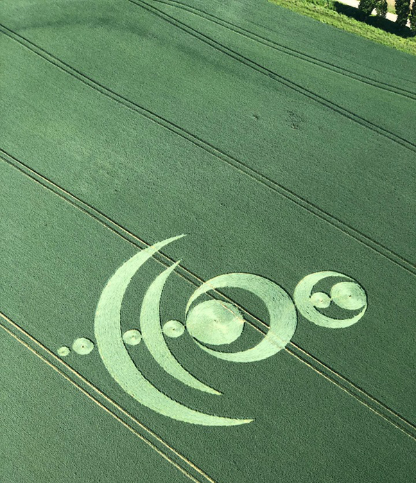 Crop Circles 2019 ~ Notre Dame of France, Nr Moisselles, France Notre1