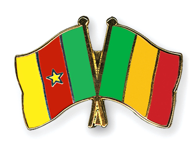 Regarder voir Match Cameroun et le Mali en direct en ligne gratuit Championnat d'Afrique des Nations 10.02.2011 Flag-Pins-Cameroon-Mali