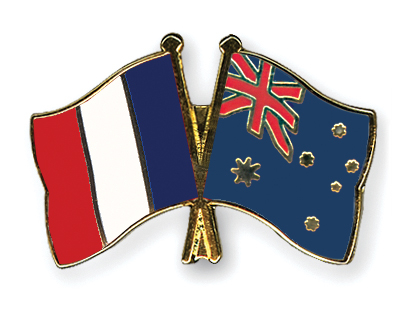 االقنوات الناقلة لمباراة فرنسا و إستراليا يوم 11-10-2013 بث مباشر اون لاين  Flag-Pins-France-Australia