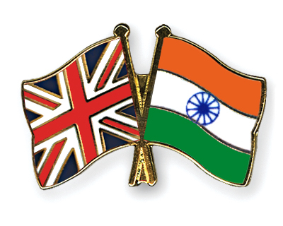 Acuerdo Reino Unido-India Flag-Pins-Great-Britain-India