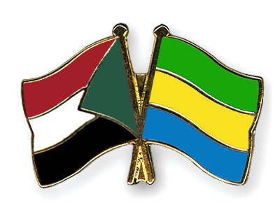 Regarder voir Match Soudan et Gabon en direct en ligne gratuit Championnat d'Afrique des Nations 04.02.2011 Flag-Pins-Sudan-Gabon