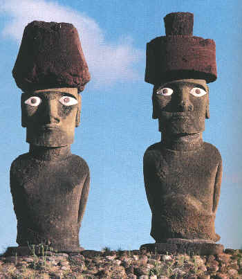 STATUES DE L'ILE DE PAQUES Moai_eyes