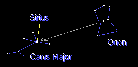 توضيح الرسالة لهلال المثالث Sirius2