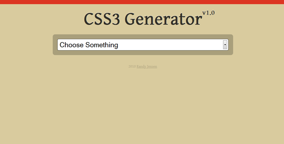 Online Tools for Cross-browswer CSS3 Rule Generation Css3generator