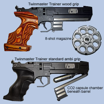 Pistolet pcp semi auto Twinmaster_trainer_group