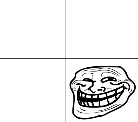 Mi primer Forever Alone Trollface-template