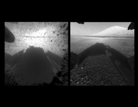 Especulan sobre misteriosa mancha fotografiada por Curiosity en Marte (+Fotos) Curiosity-marte-dos-fotos-580x448
