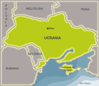 Conflicto interno ucraniano Ucrania-mapa