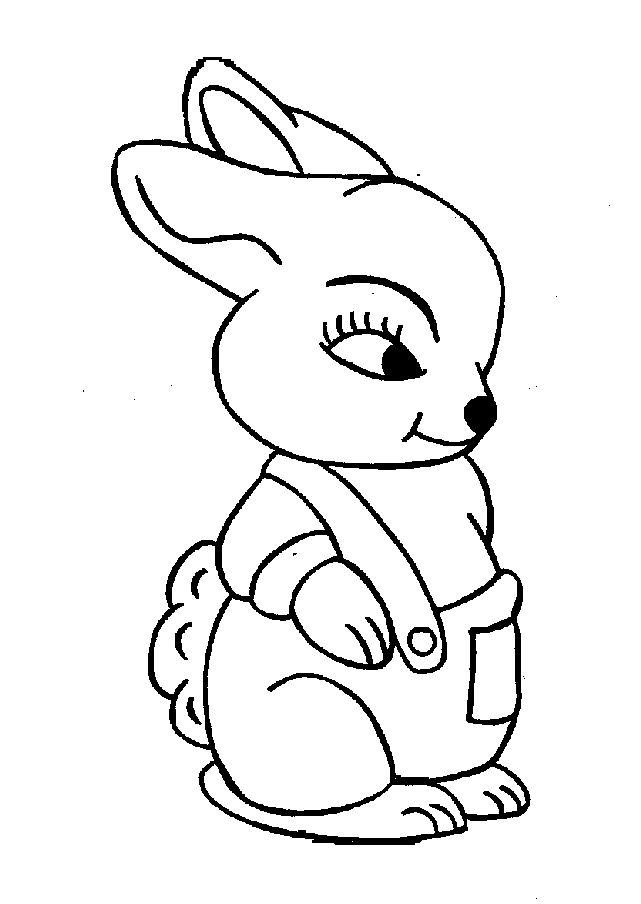 صور للتلوين  Lapin-coloriage-vide-017