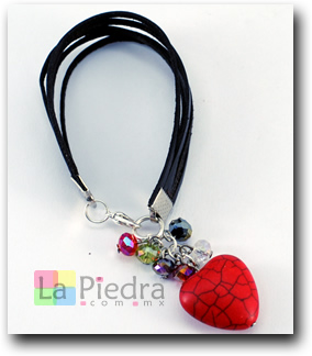 Pulseras con Dije con dije central y cristales  Pulsera_con_Dije