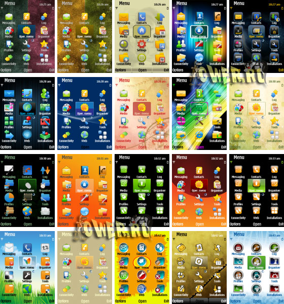 حمل حصريا من اوديسا Nokia S60 Symbian 9.x Themes Pack # 28 St28a