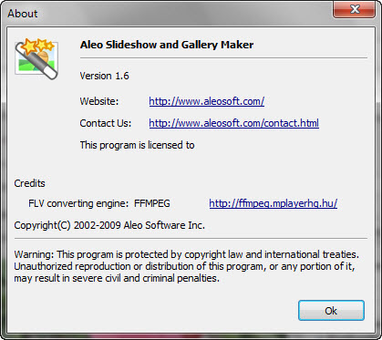 Aleo Flash Slideshow Gallery Maker 1.6 لانشاء مكتبة صور بشكل فلاش AleoFlashSlideshow3