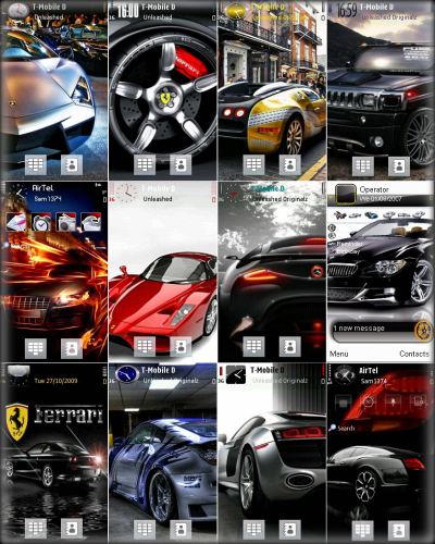 لمحبي السيارات خلفيات نوكيا روعة Nokia S60 Symbian 9.4 Cars Themes  Cars