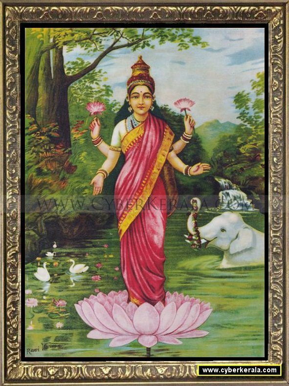 ரவிவர்மா  ஓவியங்கள் Raja_ravi_varma_oleograph_3_lakshmi