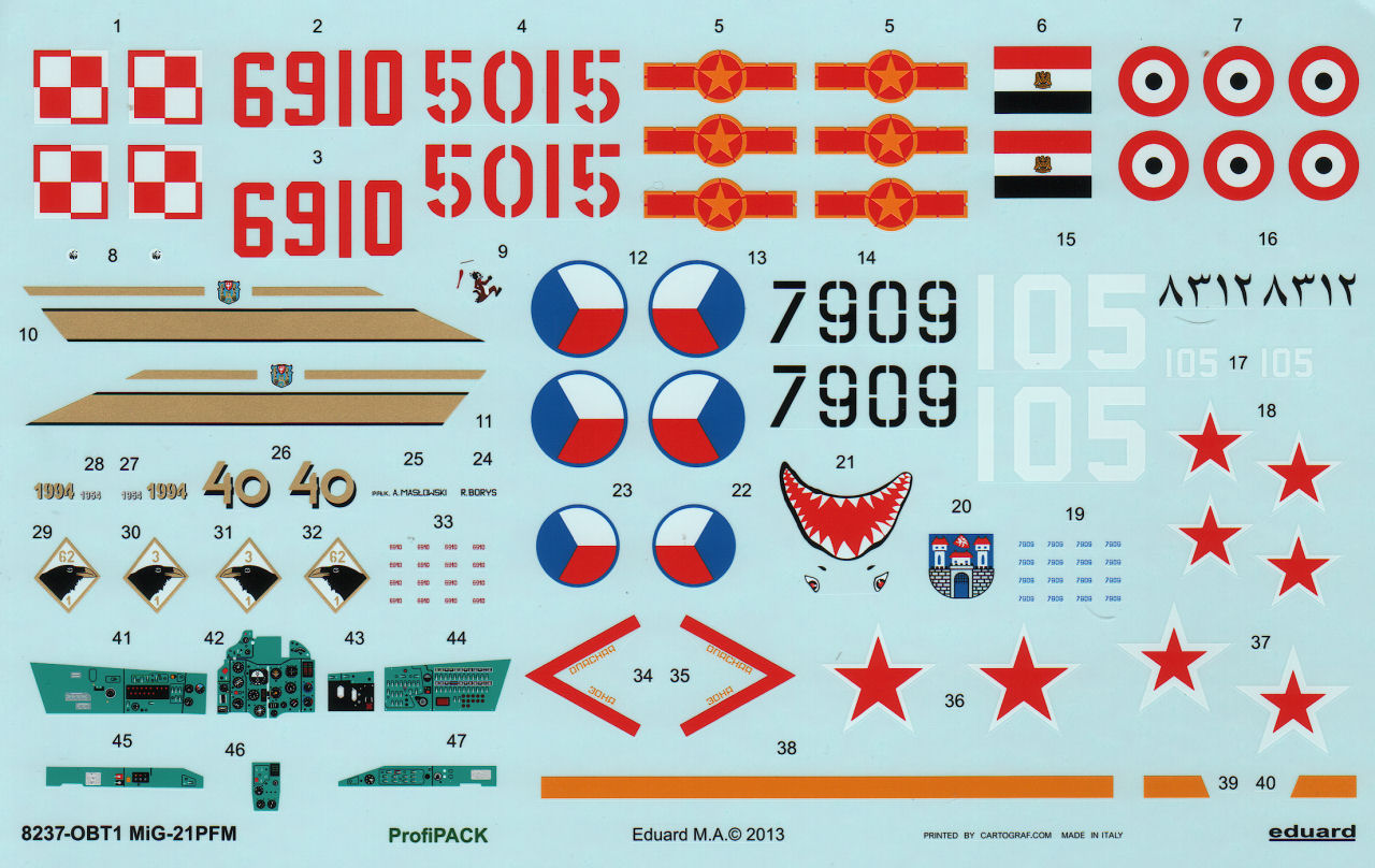  MiG-21PFM por Eduard La tarántula de la Guerra Fría Edu_8237_decals1