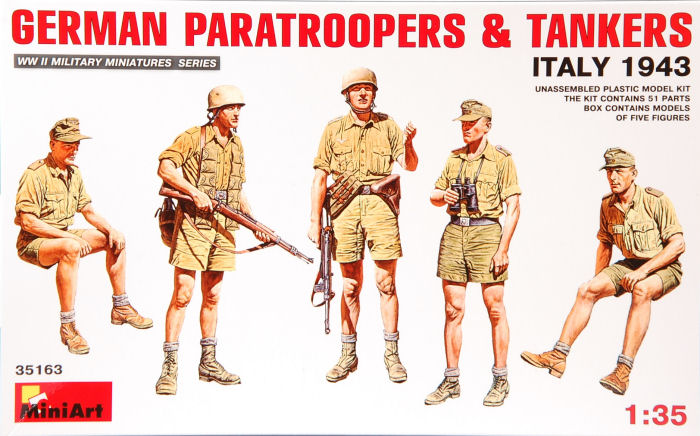 Paracaidistas y tanquistas Alemanes en Italia por MiniArt Ma_35163_title