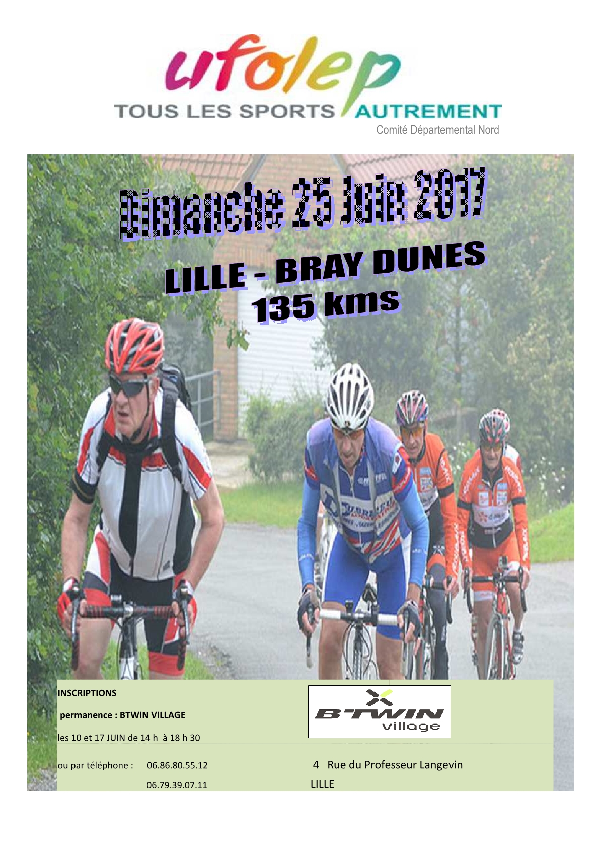 Lille - Bray-Dunes 2018 Affiche