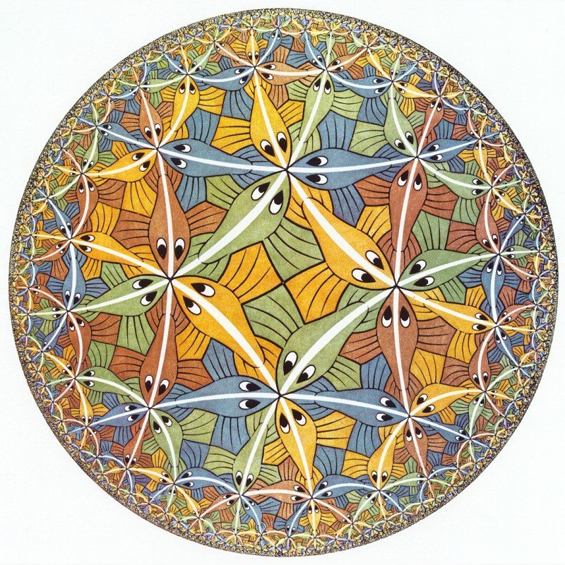 Algunas de las imagenes de las obras de Escher Circle_Limit_III