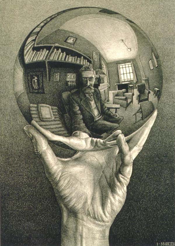 Algunas de las imagenes de las obras de Escher Handwithsphere