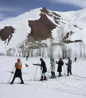 زمستان زیبای افغانستان Bamiyan_ski