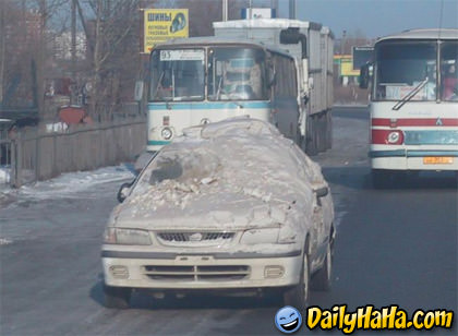 معقول الضور دى غريبة جداااااااااااااااااااااا Snow_covered_car