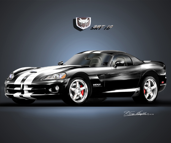 Totomobile ITEM_10-D-5_2006_DODGE_VIPER_SRT-10_BLACK_COUPE_