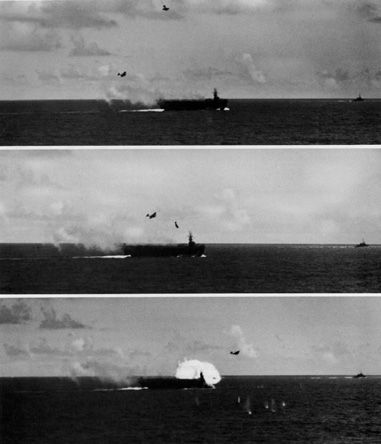 Les attaques suicides kamikazes contre la flotte américaines Kami_hit