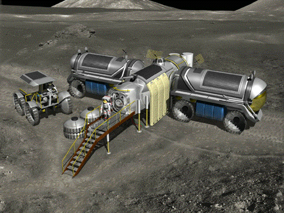 مشروع أنشاء قاعدة في القمر NASA_Moon_base