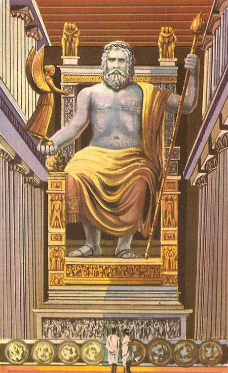 INVESTIGACIÓN SOBRE EL 'BAPHOMET' Statue_of_Zeus_at_Olympia