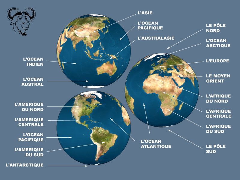 Planches d'illustrations libres de droits pour conlang Continent01_fr