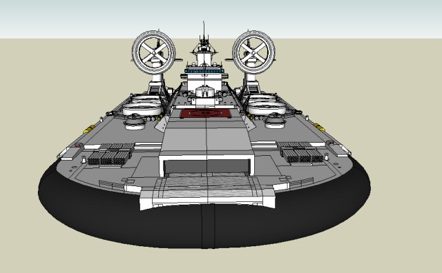 Assault hovercraft Hovercraft-front-top