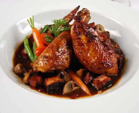 Un copain est passé me voir Coq-au-vin