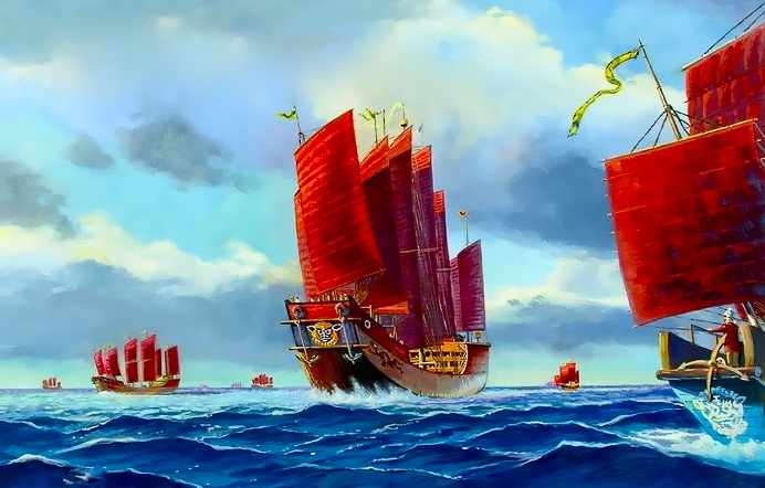 Il y a 500 ans, bien avant Christophe Colomb, l'Empire Chinois dominait toutes les mers du globe...Par Céline Gautier                      Great%20Treasure%20Fleet