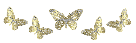 FARFALLE/DONNE FARFALLE GLITTER - Pagina 2 Beautiful-golden-butterflies