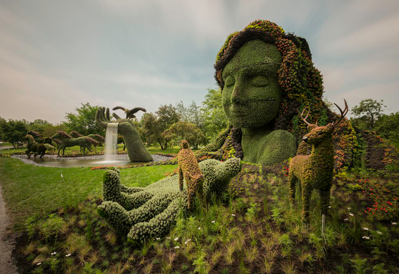 تماثيل مذهلة من النباتات والزهور في كندا - Incredibly sculptures plants Massive-hordicultural-sculptures-in-montreal-designboom-20