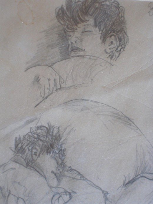பென்சில் கொண்டு வரைந்த ஓவியம்  - Page 2 More-sketches-Sleeping-Child-520x693
