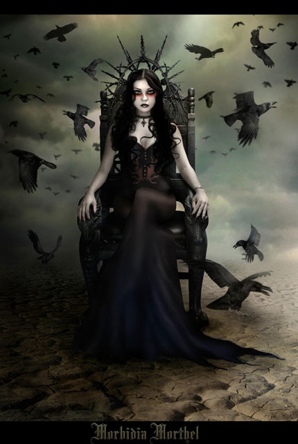 Invitation of Darkness -I- ___Chaos_Queen____by_Morbid