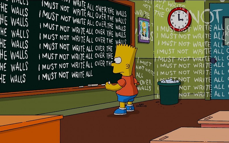  iz crtanih, animiranih  filmova i bajki - Page 14 The-simpsons-bart-detention-write-chalkboard-humor-cartoons-background-214558