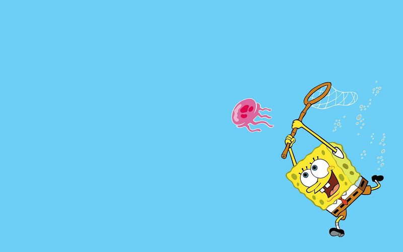  iz crtanih, animiranih  filmova i bajki - Page 14 Cartoons-spongebob-cute-lovely-playing-blue-background-772894