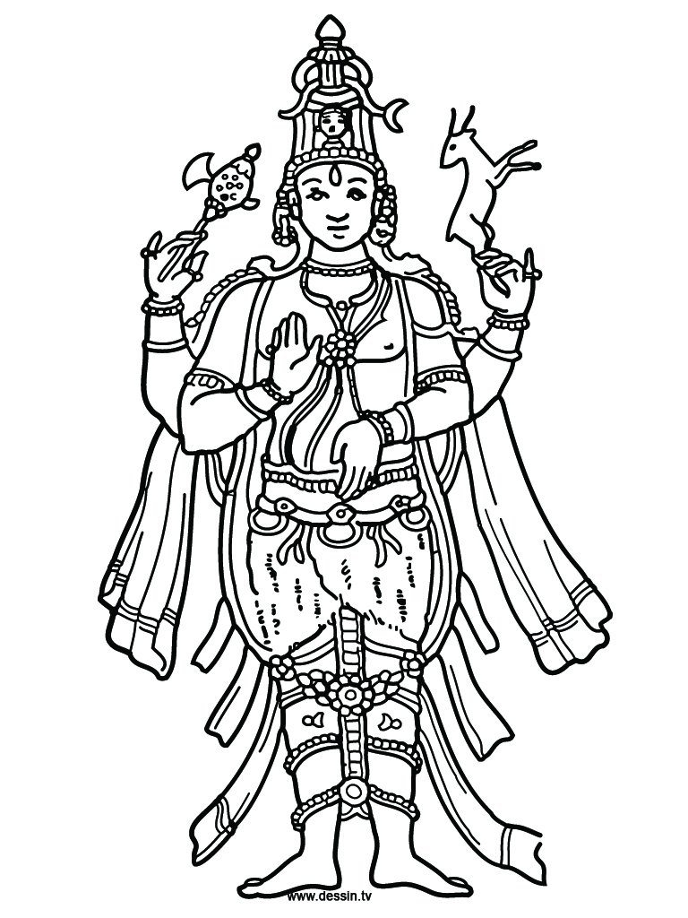 MANTRAS - Page 2 Coloriage-shiva